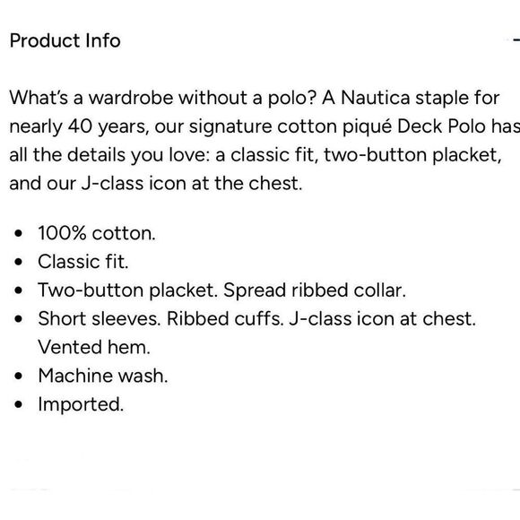 Nautica Navy Blue Short Sleeve Slim Fit Deck Polo Men’s Large - Picture 11 of 11